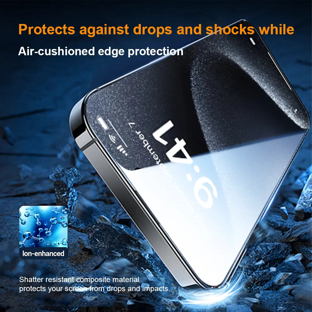 One Fish Privacy Screen Protector 2 Pack for Iphone,Samsung - Crystal Clear, Scratch Resistant, Plasma Plating Process, High Quality Design.