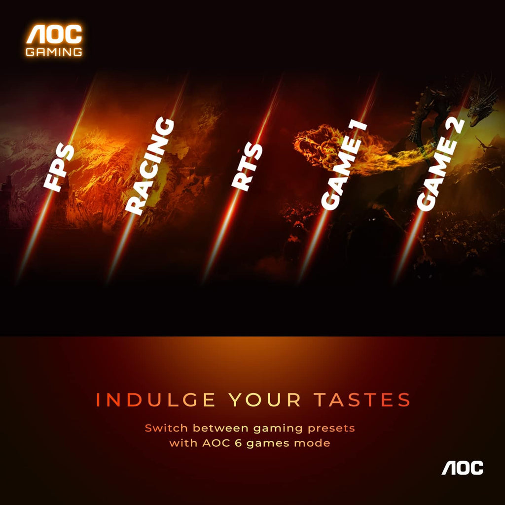 Elevate Your Gaming Experience with the AOC C24G1A 24" Curved Frameless Gaming Monitor - FHD 1920x1080, 165Hz Refresh Rate, and AMD FreeSync Premium