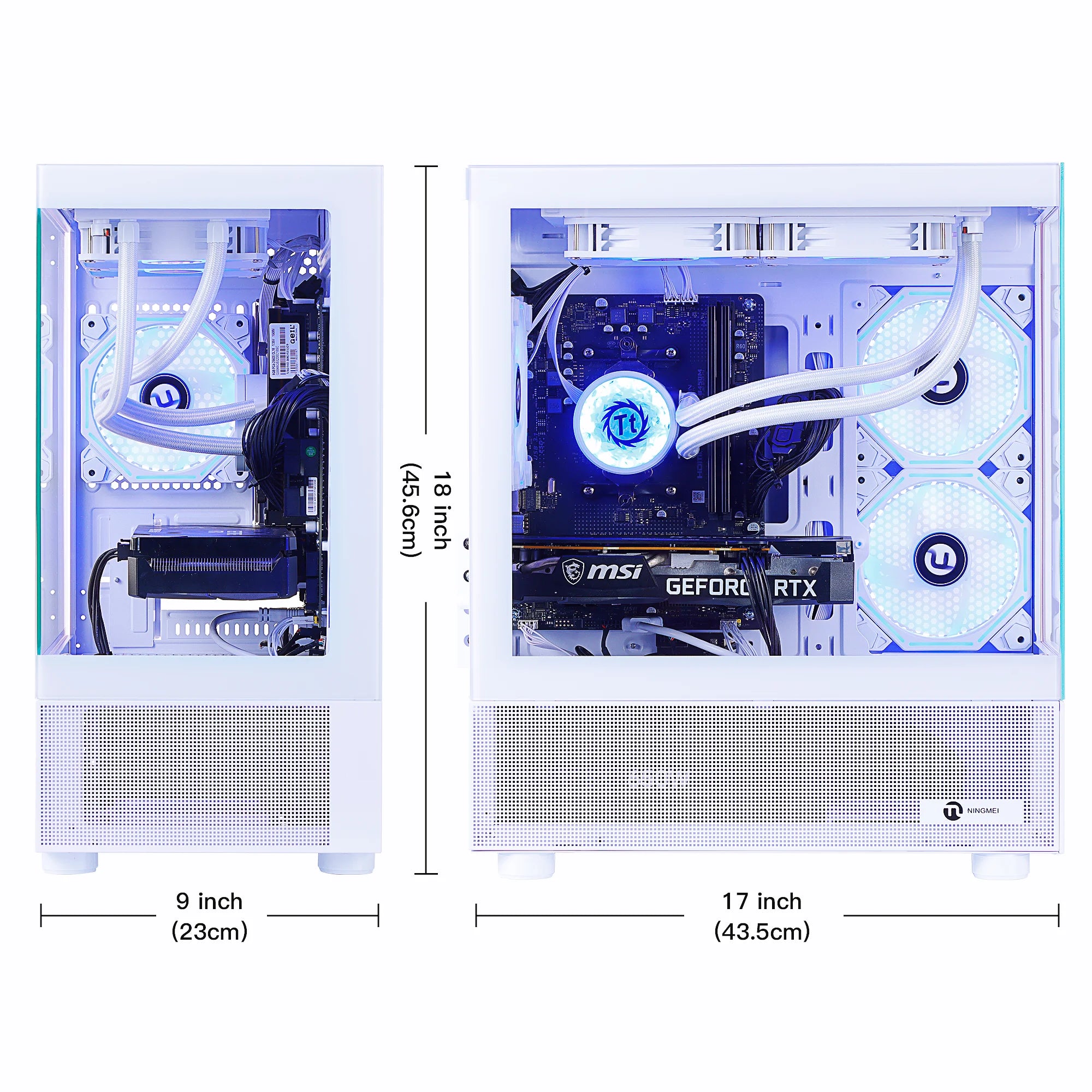 Experience Unmatched Gaming Performance with the Lumishore Gaming PC - AMD Ryzen 7 5700X & NVIDIA RTX 5060, 32GB RAM, 1TB SSD