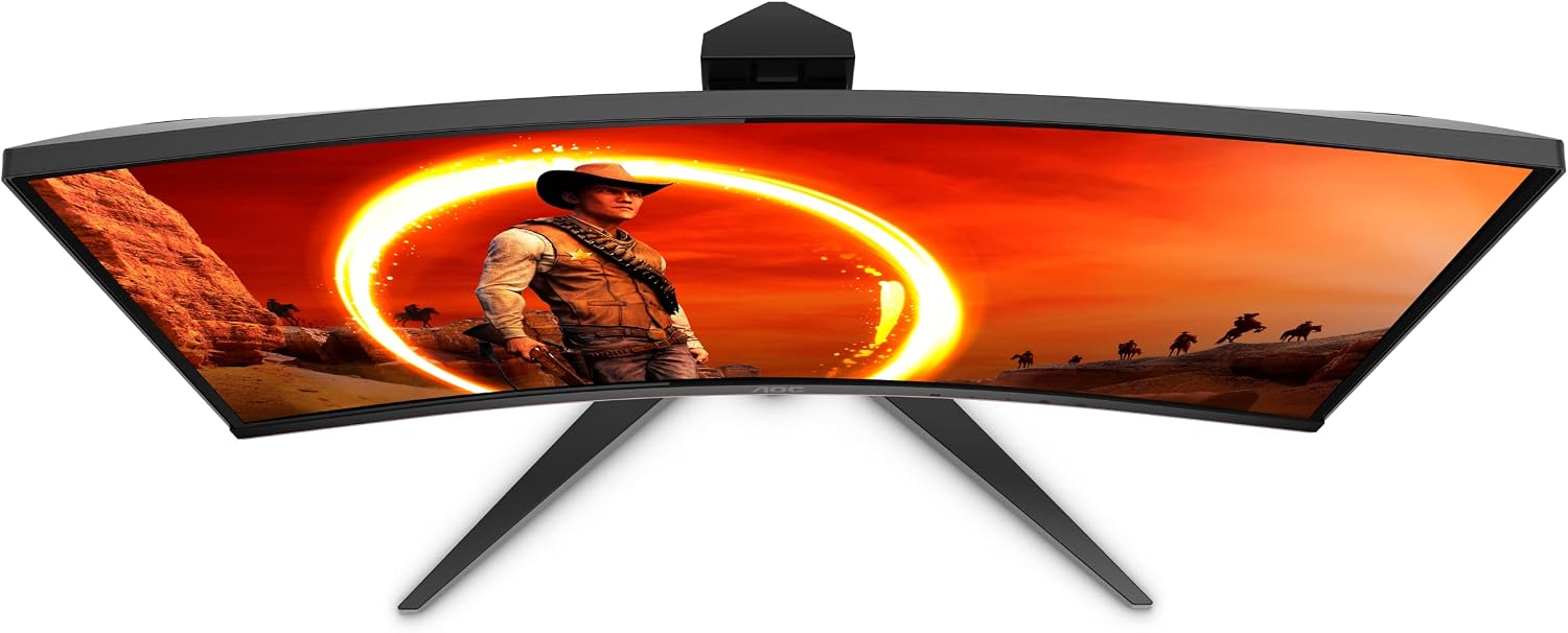 Elevate Your Gaming Experience with the AOC C24G1A 24" Curved Frameless Gaming Monitor - FHD 1920x1080, 165Hz Refresh Rate, and AMD FreeSync Premium