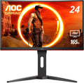 Elevate Your Gaming Experience with the AOC C24G1A 24" Curved Frameless Gaming Monitor - FHD 1920x1080, 165Hz Refresh Rate, and AMD FreeSync Premium