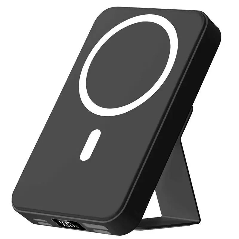 10000Mah Magnetic Power Bank – Portable Charger with Foldable Stand, LED Digital Display, Charge Iphone & Android Devices Simultaneously Summerwins