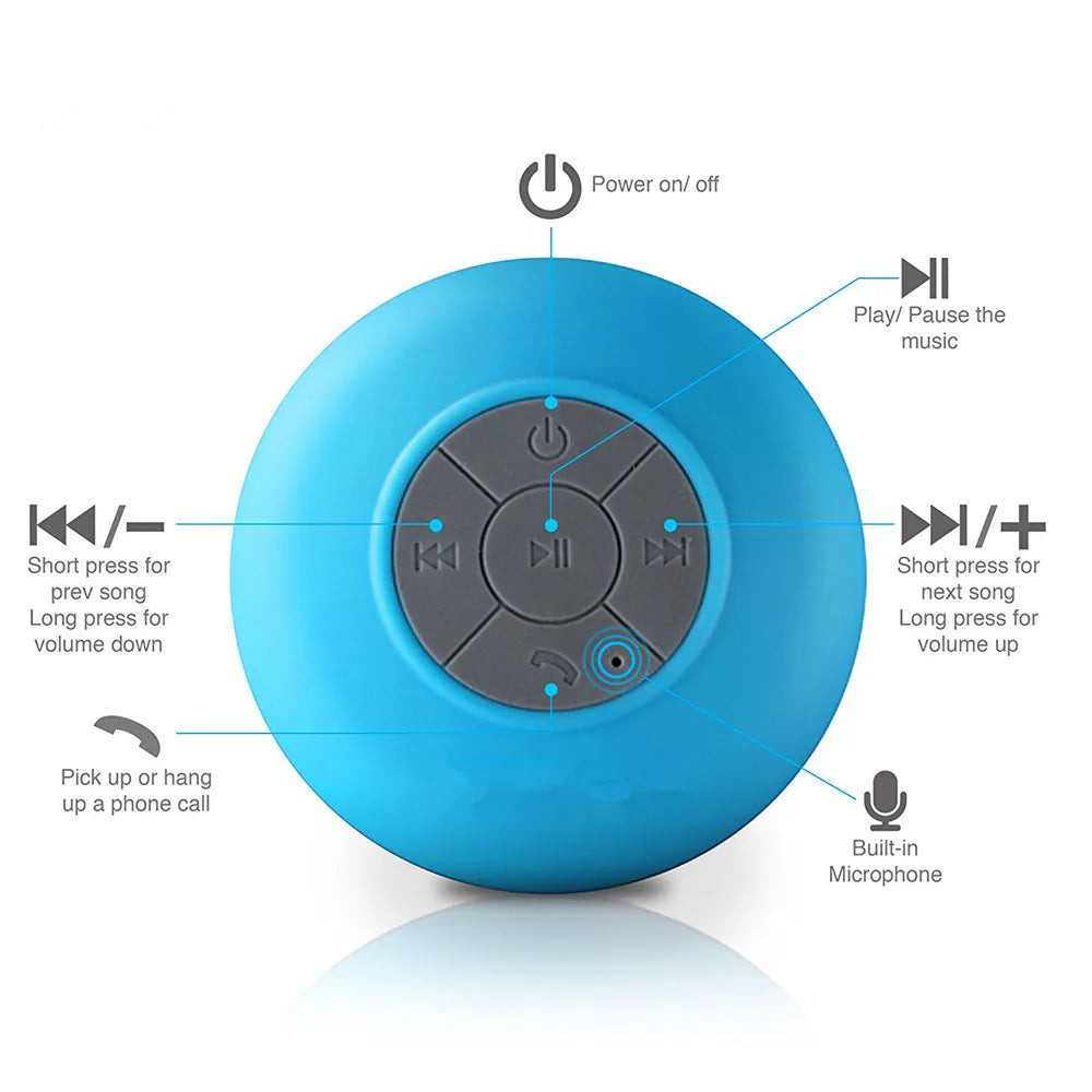 Ultimate Mini Waterproof Bluetooth Speaker: Perfect for Showers, Beaches, and On-the-Go Music