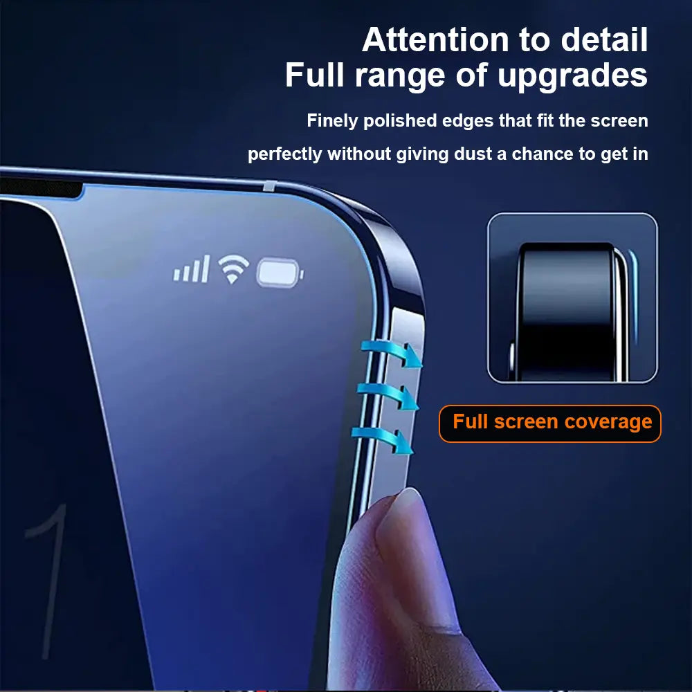One Fish Privacy Screen Protector 2 Pack for Iphone,Samsung - Crystal Clear, Scratch Resistant, Plasma Plating Process, High Quality Design.